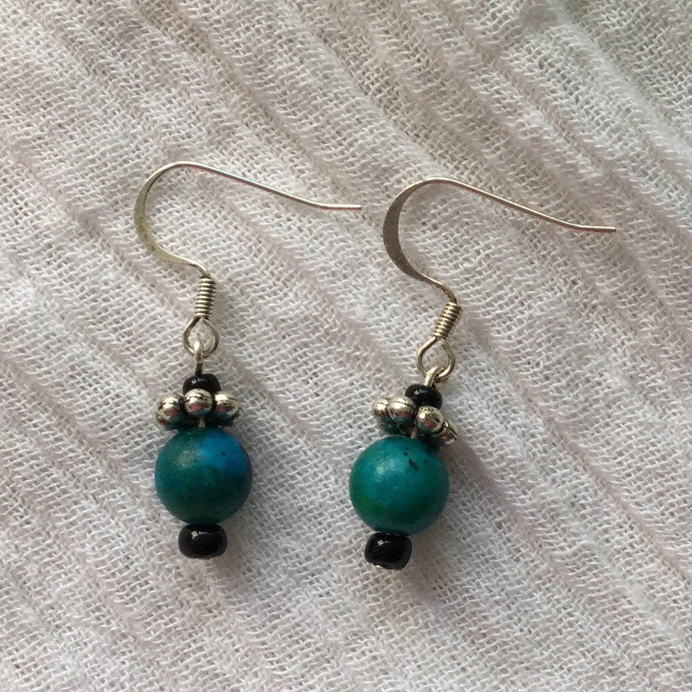 Turquoise dangly earrings
